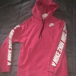 Pink Nike Hooded Sweatshirt